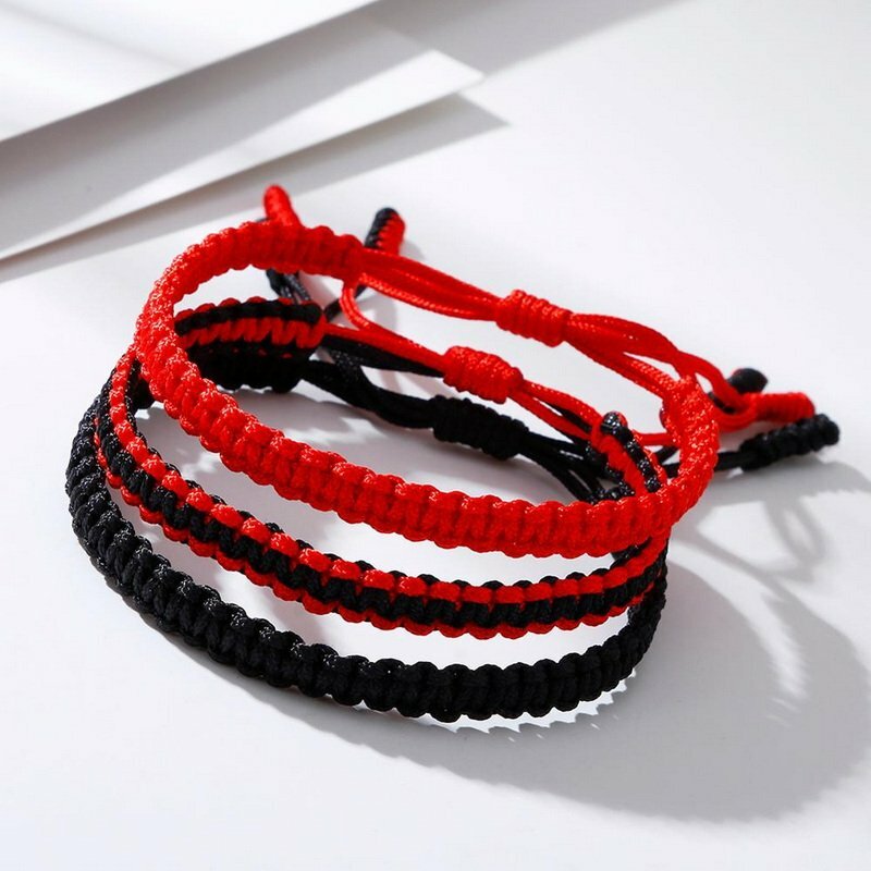 Simple Ethnic Tibetan Woven Amulet Bracelet Bangle For Women Men Handmade Rope