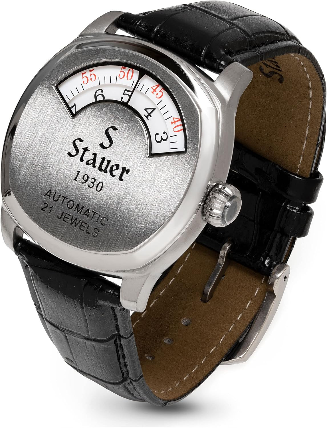 1930 Dashtronic Watch – Cotswold Genuine Mens Watches Leather Band W/Stainless S