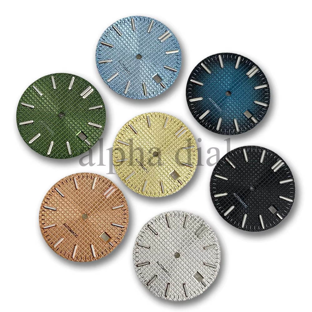 31.8Mm No Logo Waffle Texture Dial Suitable for AP Royal Oak Seiko NH35/36/4R/6R