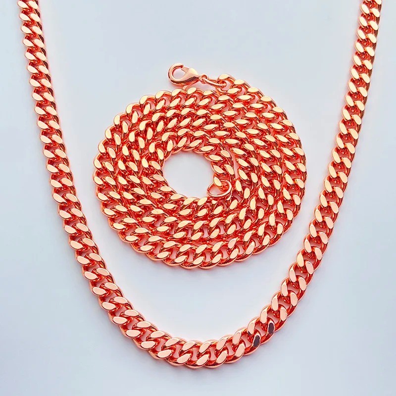 18-24″ Pure Copper Serpentine Chain Necklace, Healing Copper Jewelry, Spiritual