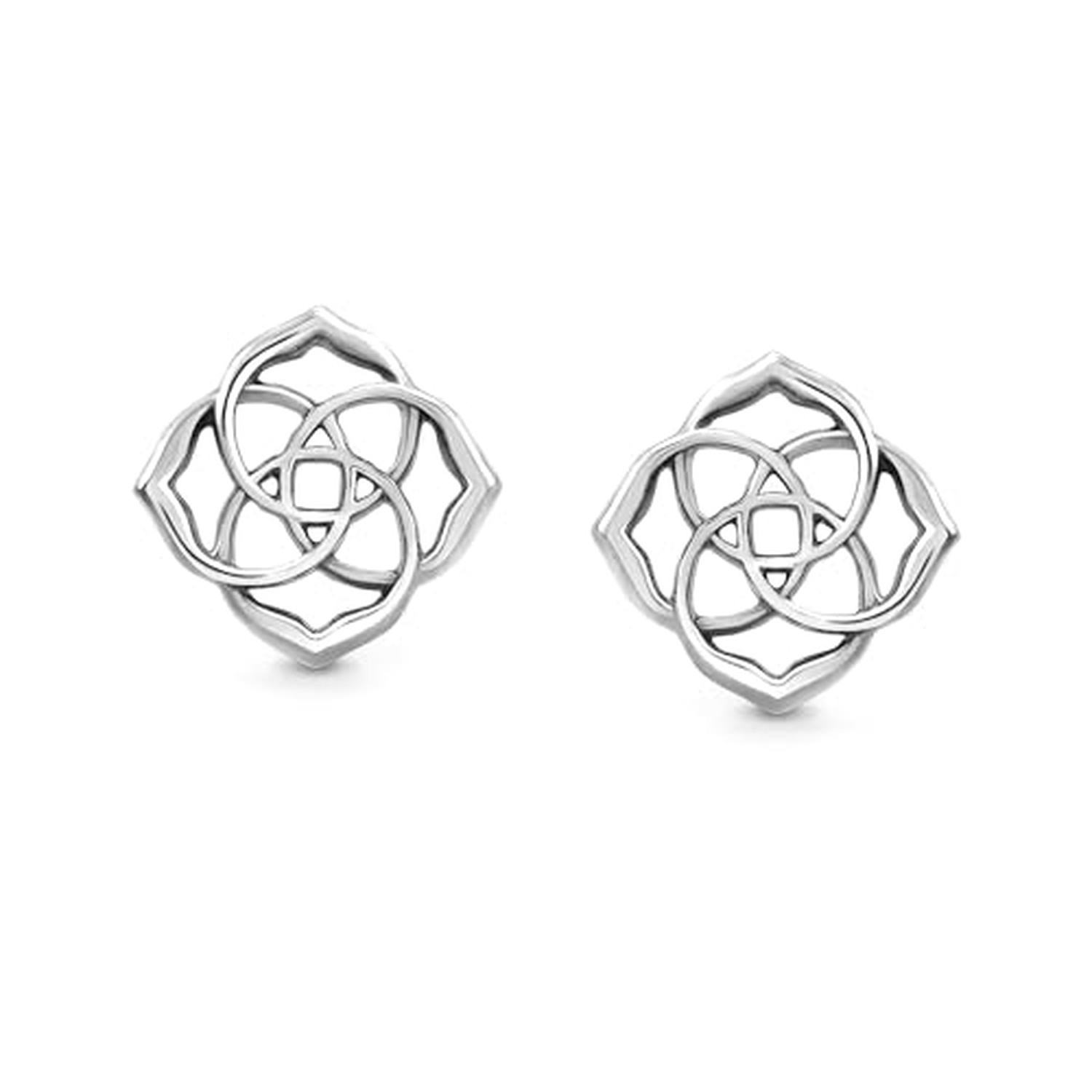LeCalla 925 Sterling Silver Knot Stud Earrings Jewelry | Italian Design Love …
