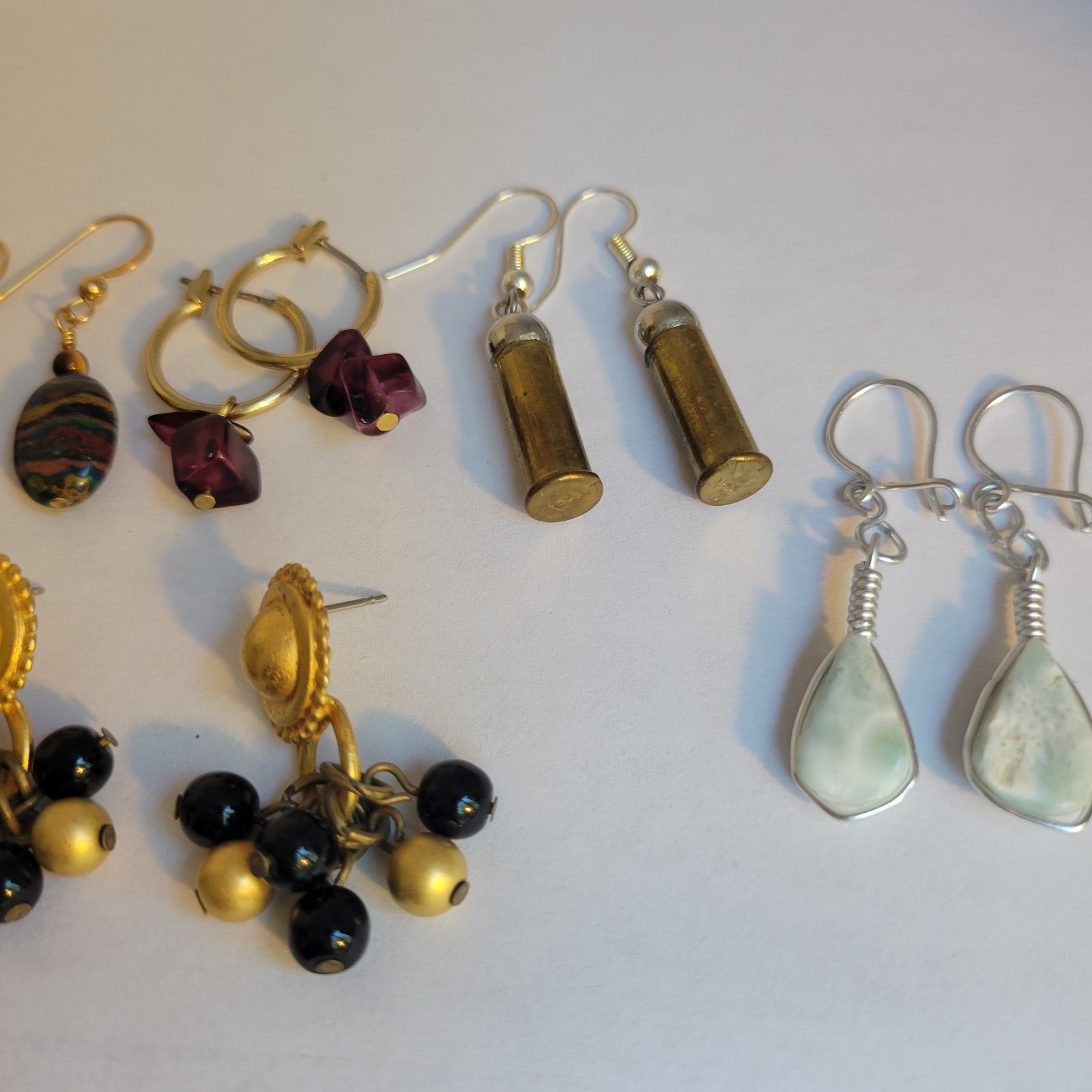 Vintage To Now Earrings Fashion Jewelry Lot Of 7 Pairs Beaded Dangle Drop Boho