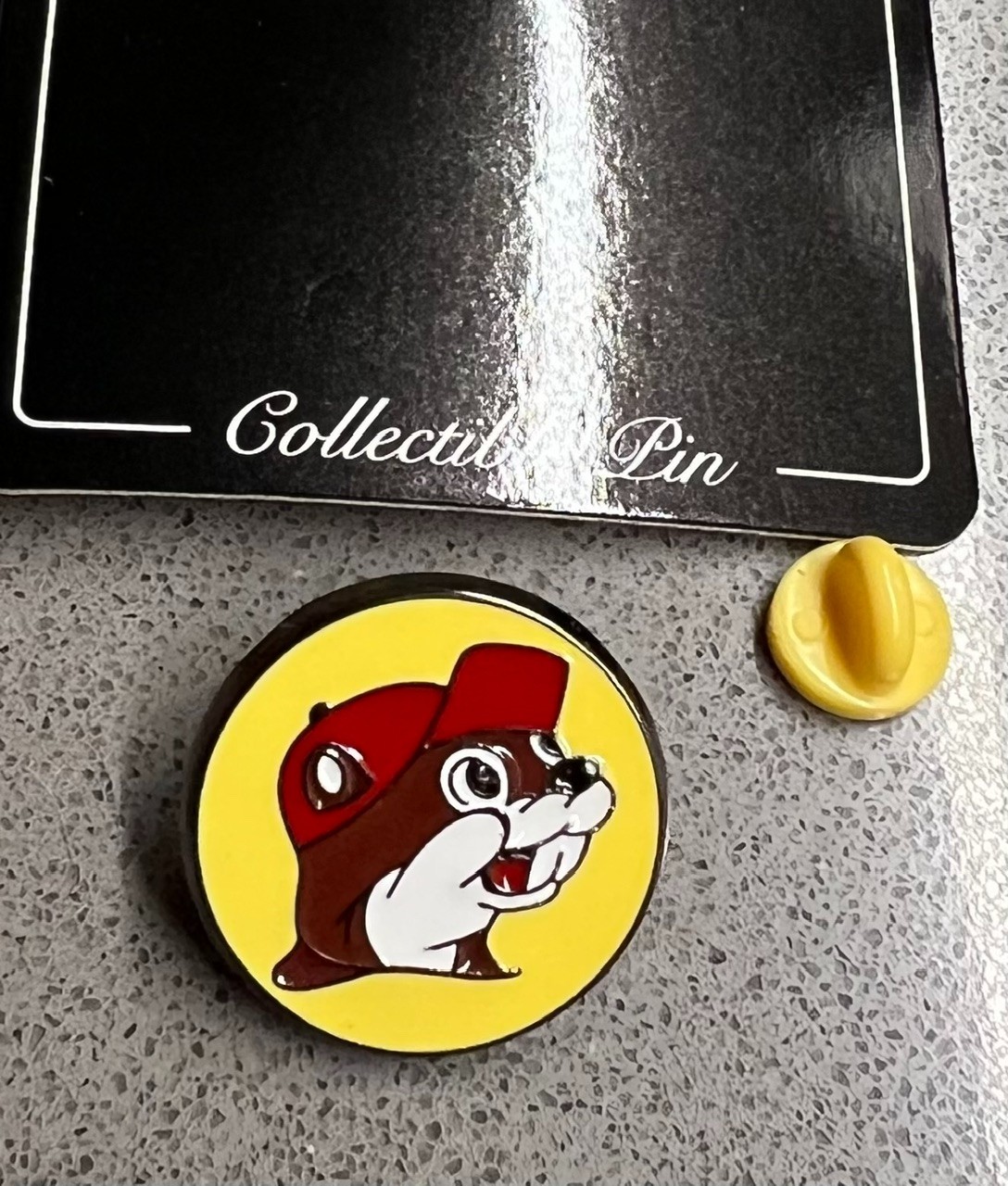 NEW on card – BUC-EE’S collectible PIN! as pictured!