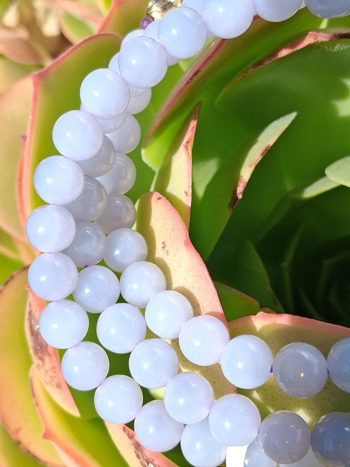 Certified Jadeite Round Beaded Strand Necklace, with Gold-Tone Clasp 25in, 7.6mm