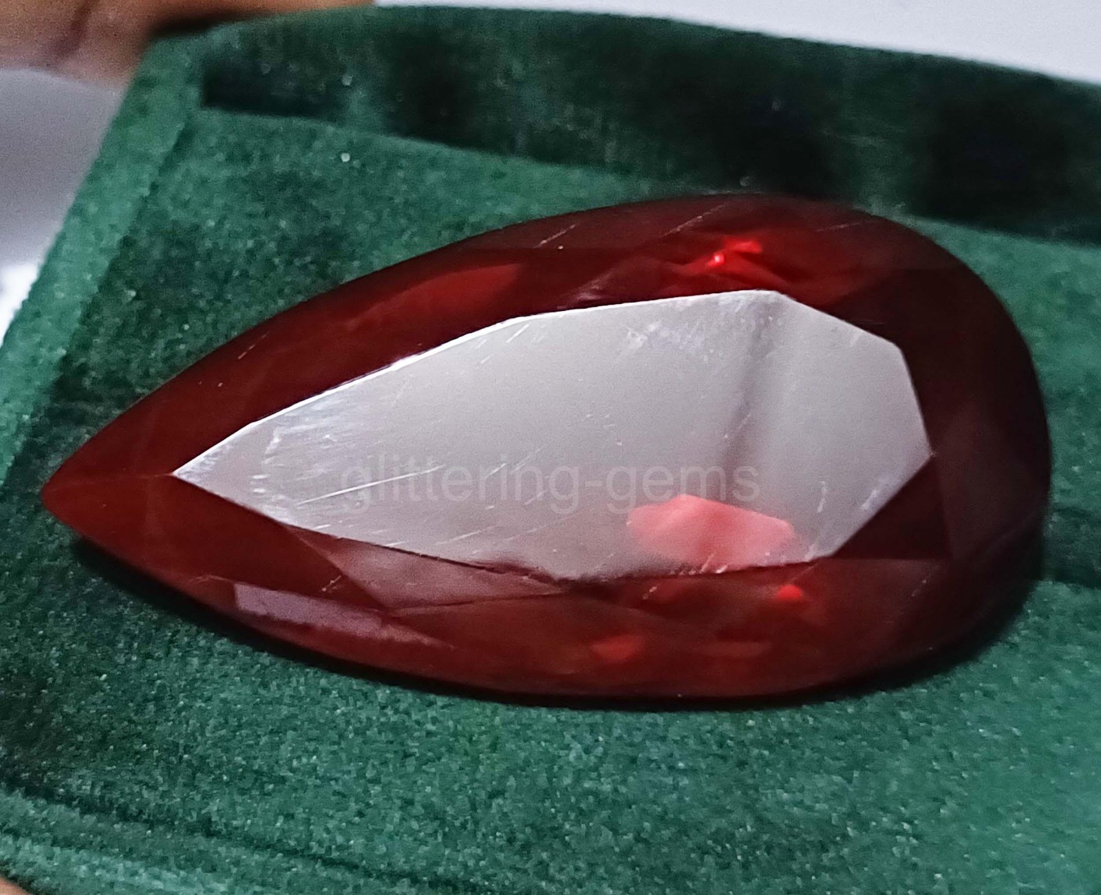 Natural 135.0 Ct Certified Brazilian Red Topaz Pear Cut IGL Loose Gemstone 5JSX
