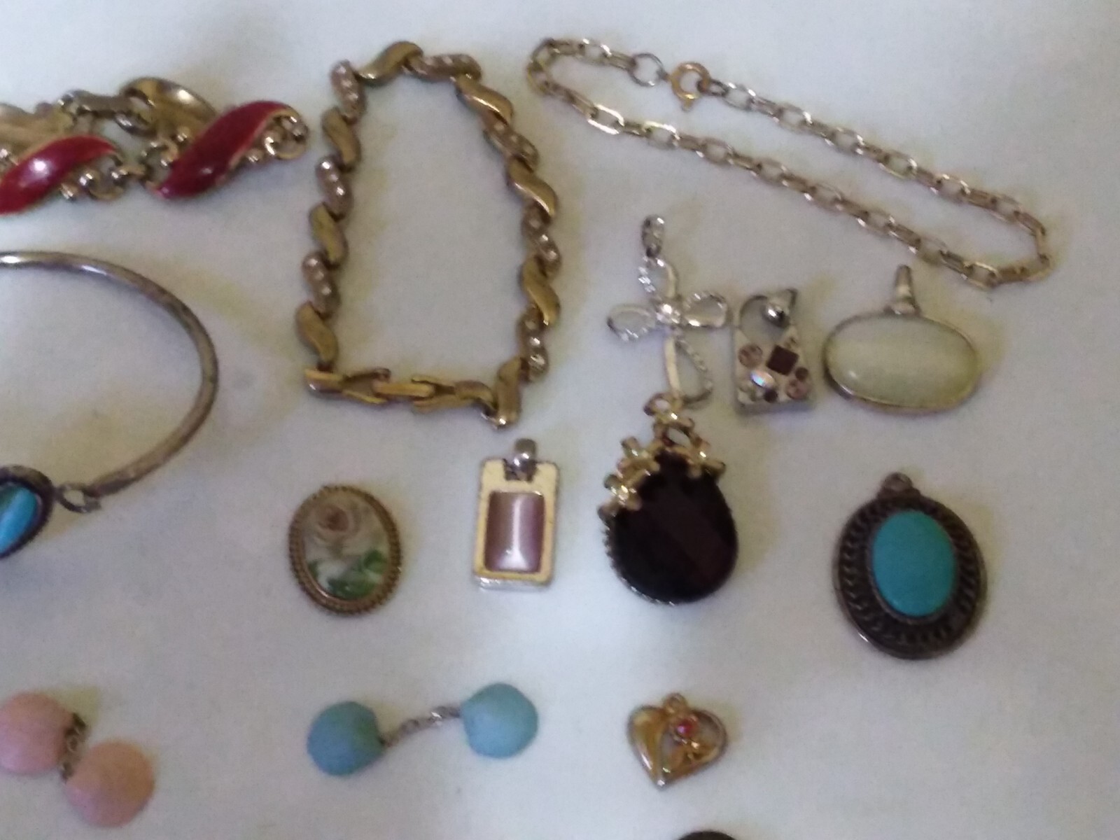 Vintage Lot Of Earrings,Pins, Bracelets,Rings