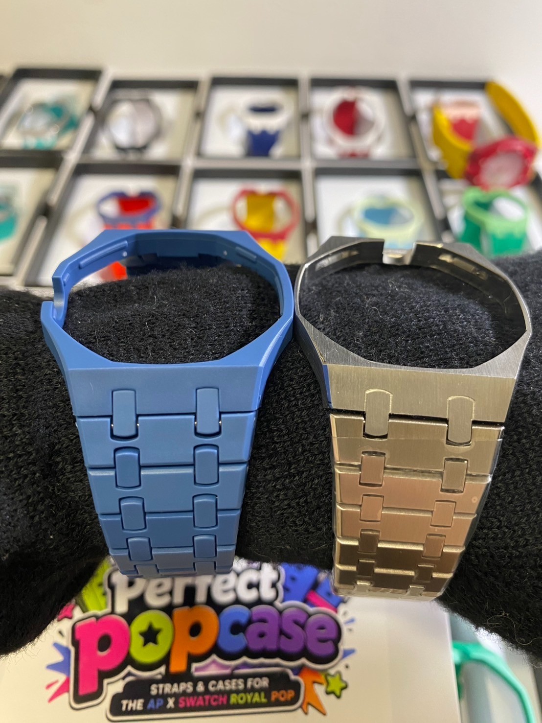 Luxury Custom Perfect Case/Band for AP X Swatch Royal Pop FULL CERAMIC SHIP NOW