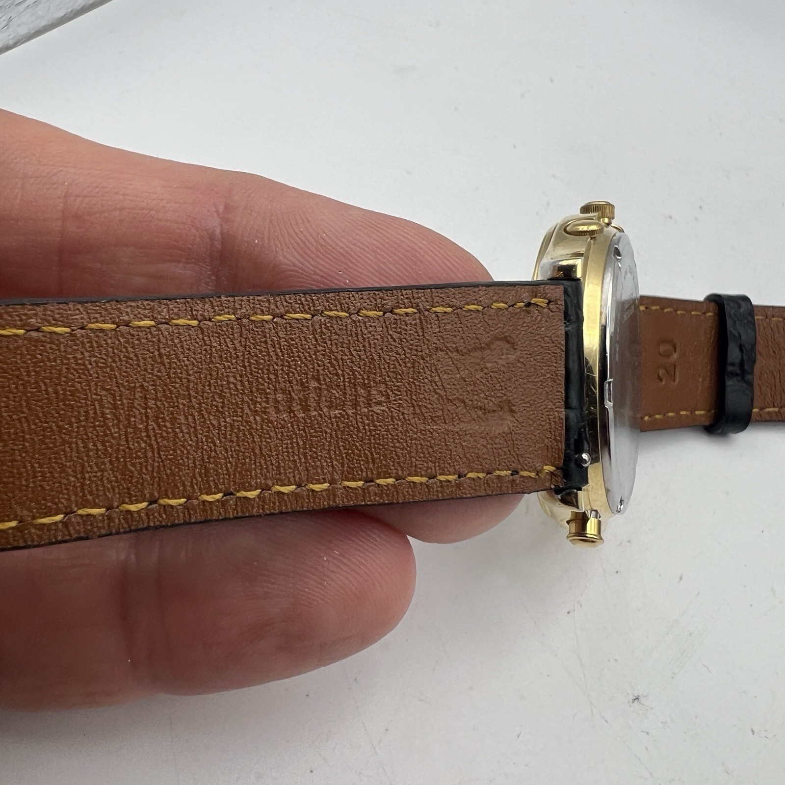 Vintage Seiko 5T52-6A39 World Timer Chronograph Black & Gold Quartz WORKS