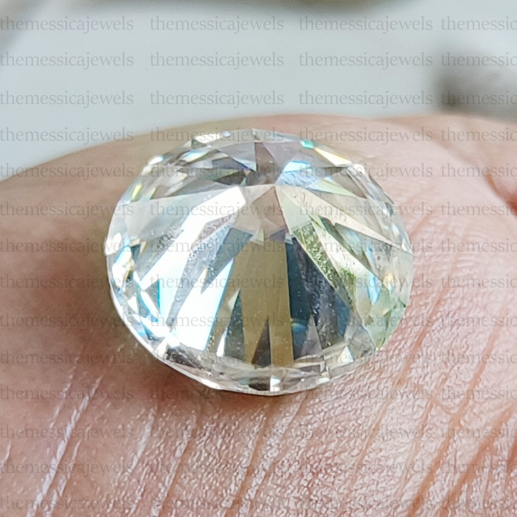 15 MM Loose Moissanite Stone White D Color FL Round Cut With GRA Moissanite
