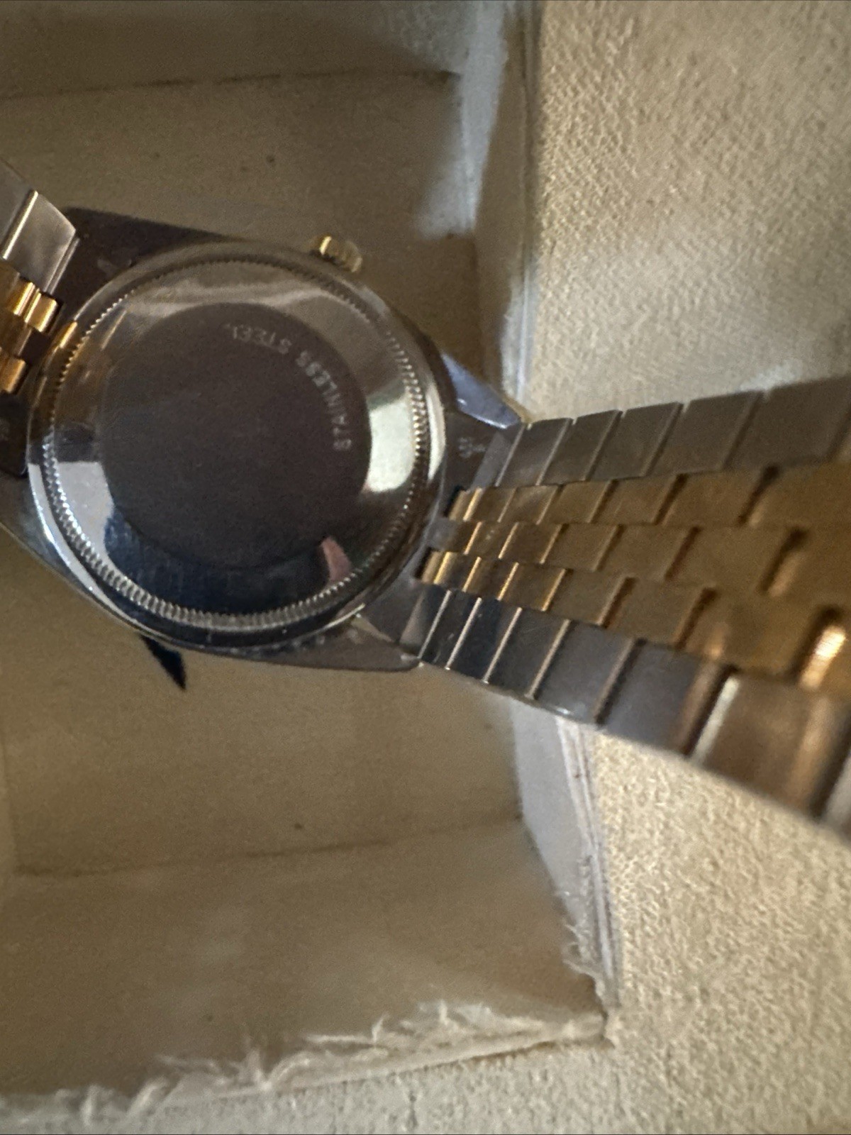 Rolex Oyster Perpetual 34mm Vintage GOLD PLATED Steel Mens Watch Ref 1024