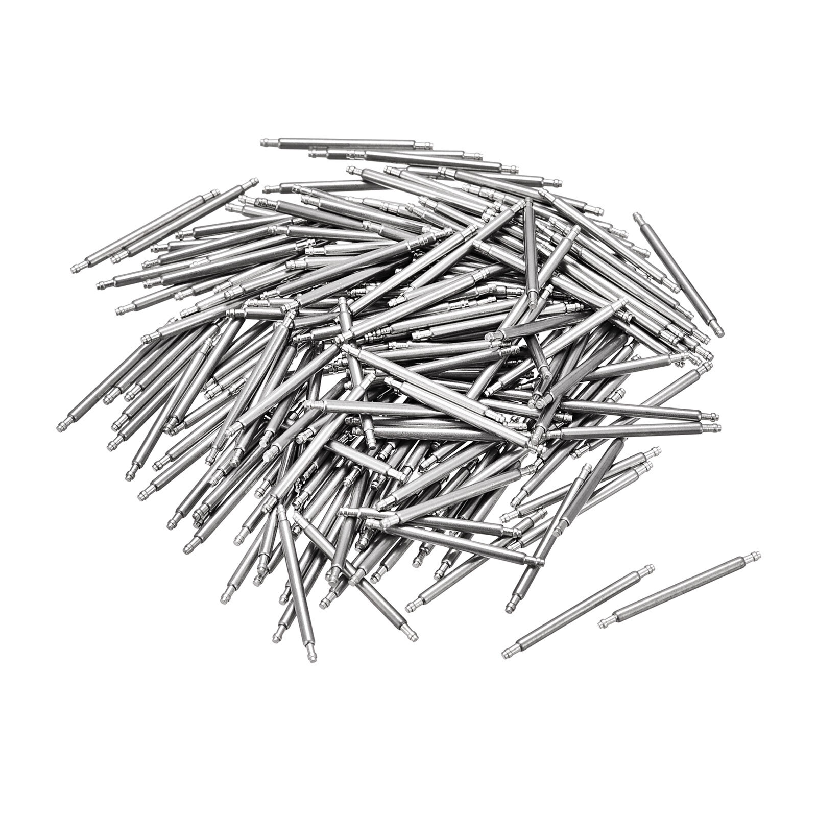 16mm Watch Band Pin 1.3mm Dia Steel Single Flanged End Spring Bar Pins 200pcs