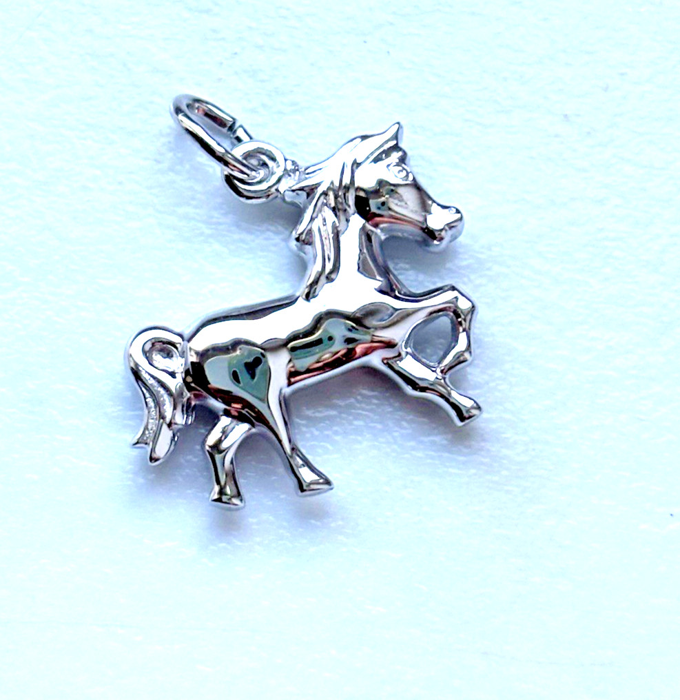 925 Silver Pendant Horse High Polished for Men and Women