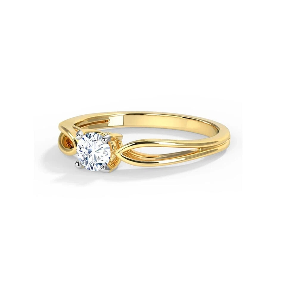1 CT E-F/VS IGI Certified Lab-Grown Diamond Engagement Ring in 14K White Gold