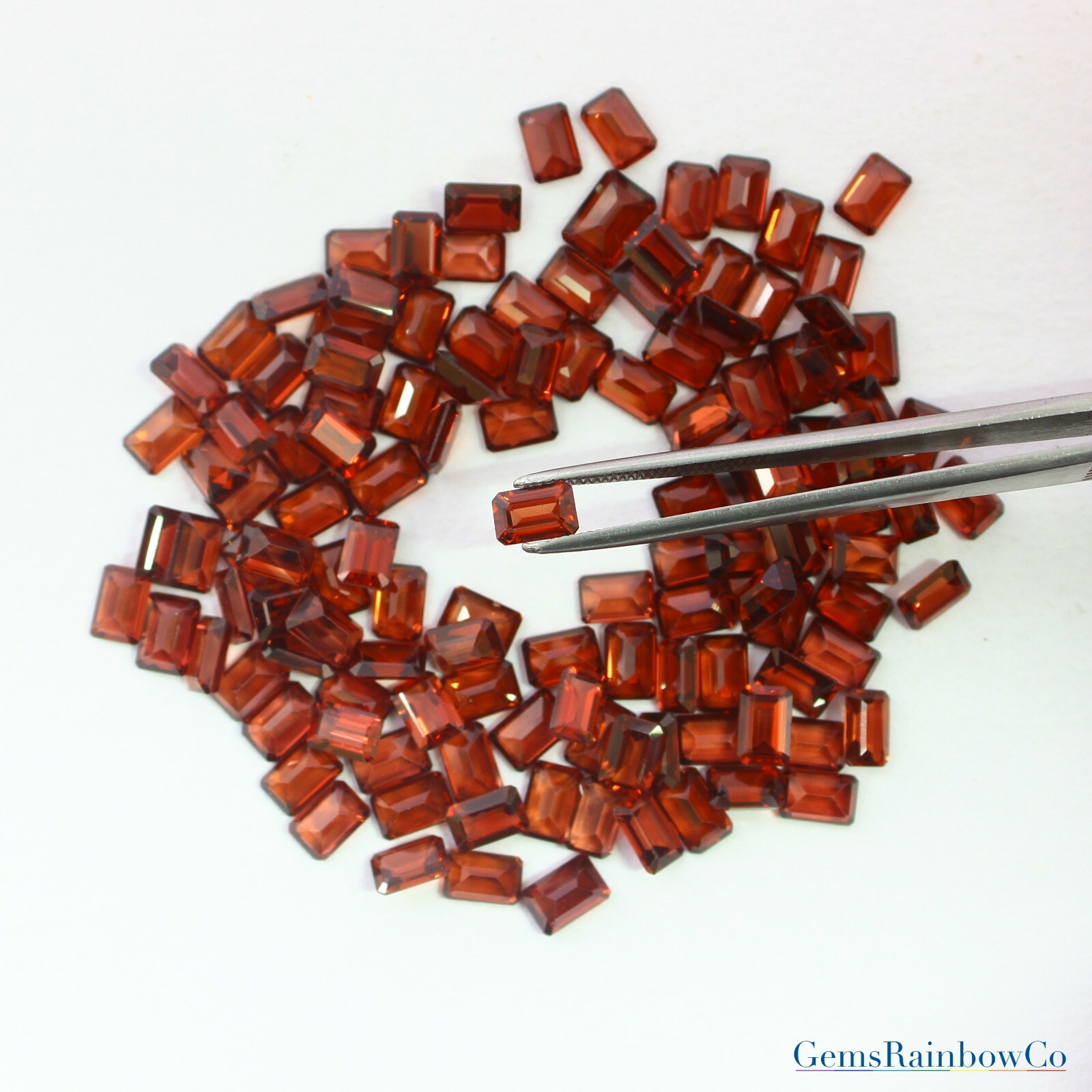 Natural Garnet Octagon Cut Faceted 6x4mm to 10x8mm Loose gemstone AAA Quality