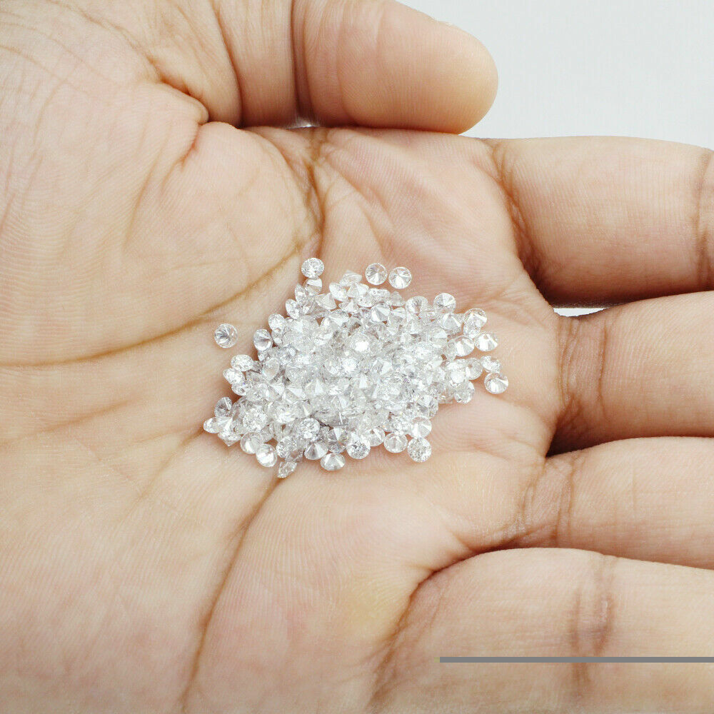 0.5ct 0.8~3mm White Clear D Color VVS1 Round Cut Loose Moissanite Stone Jewelry