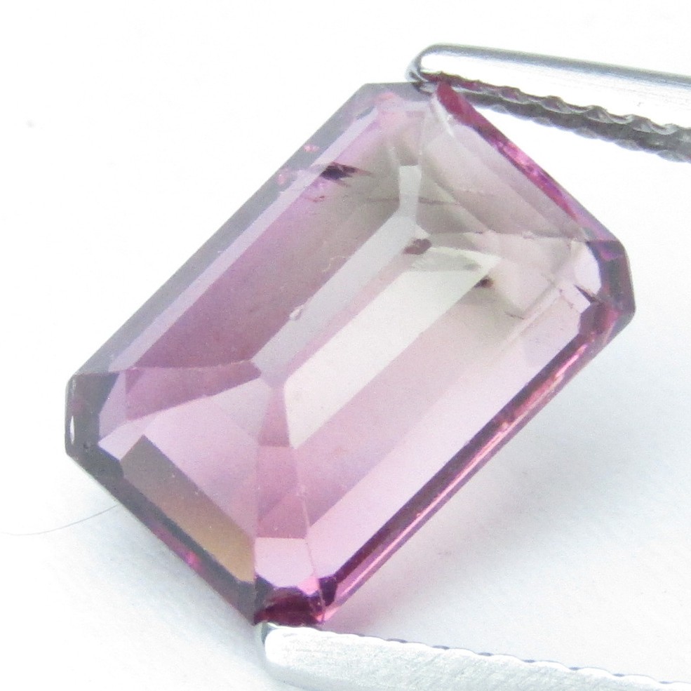 2.94Cts Beauteous Natural Pink Tourmaline 10.2×6.9mm Emerald Shape Gemstone