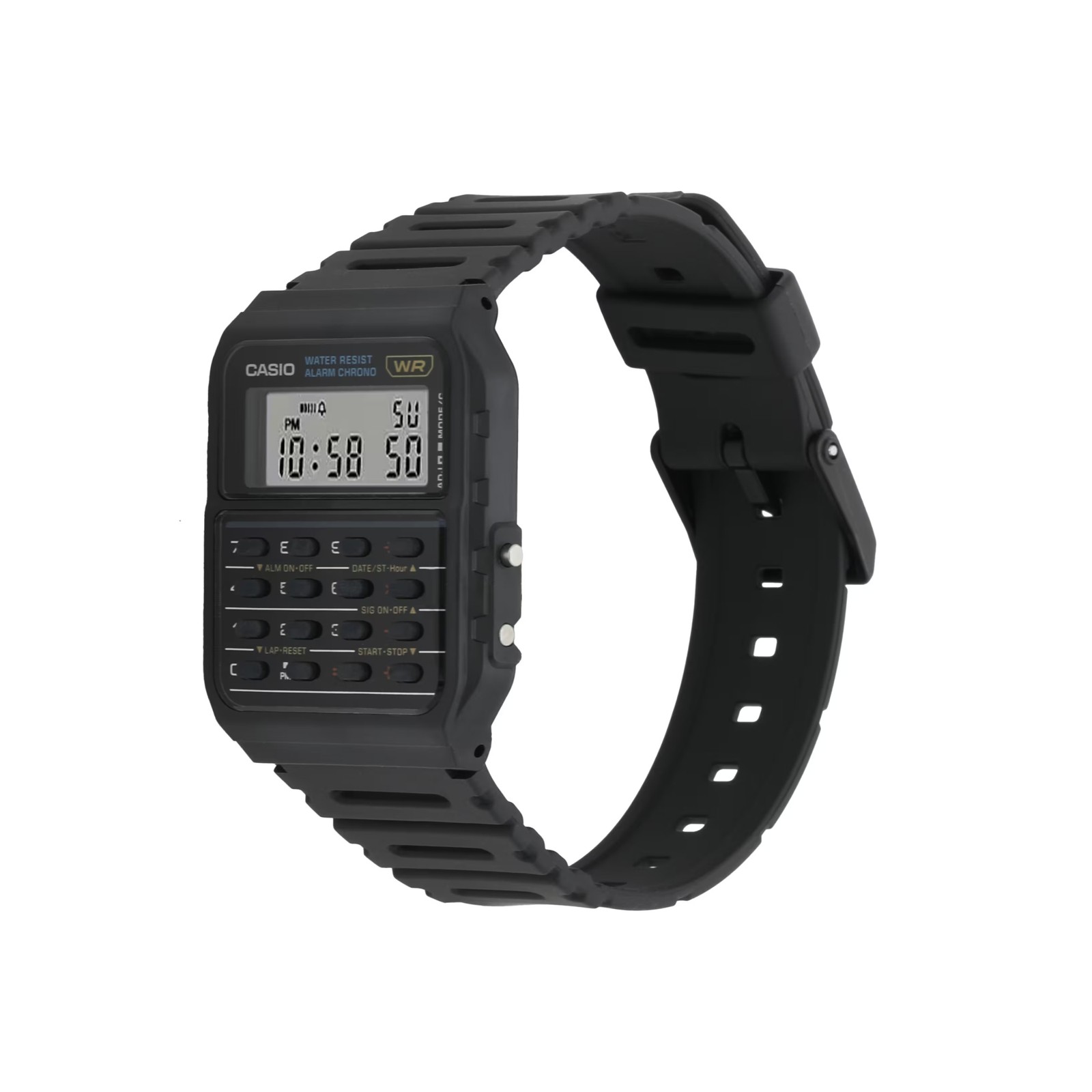 Casio Men’s Vintage LCD Digital Calculator Black Band – CA-53W-1Z