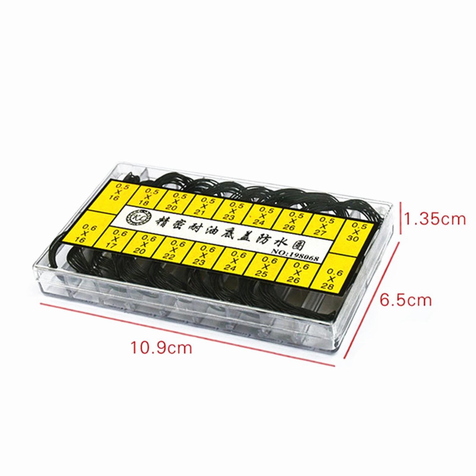200Pcs Replacement Rubber 0.5mm 0.6mm O-ring watch washer waterproof Washer F