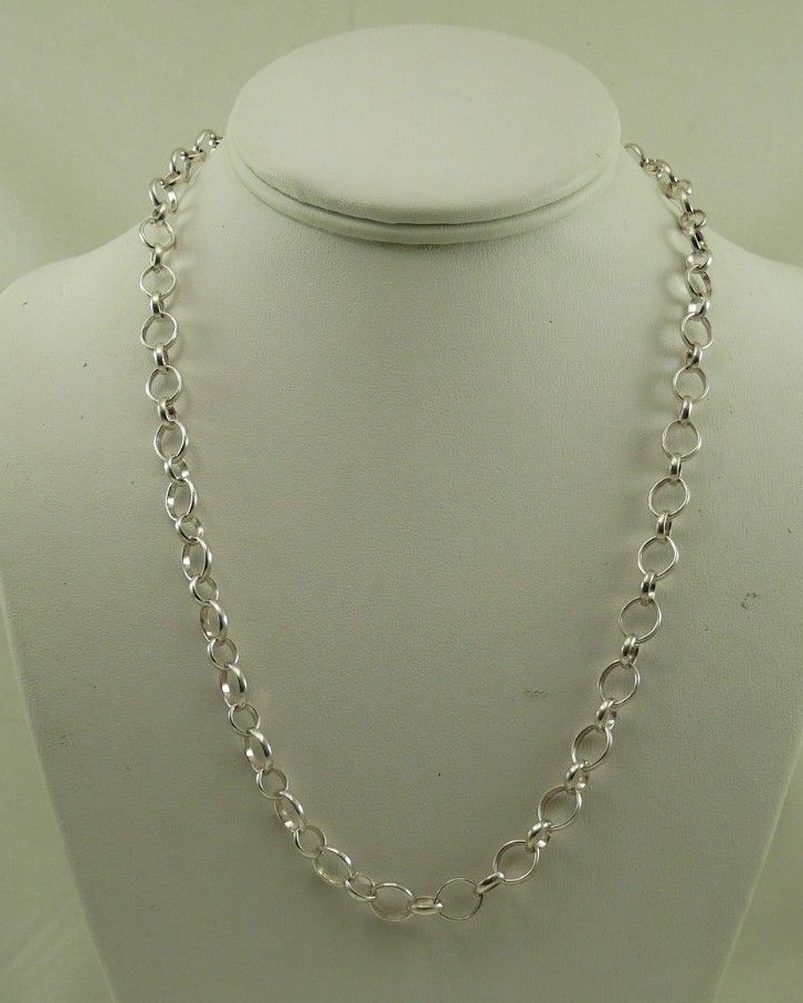 Sterling Silver Necklace 19 1/2 Inches