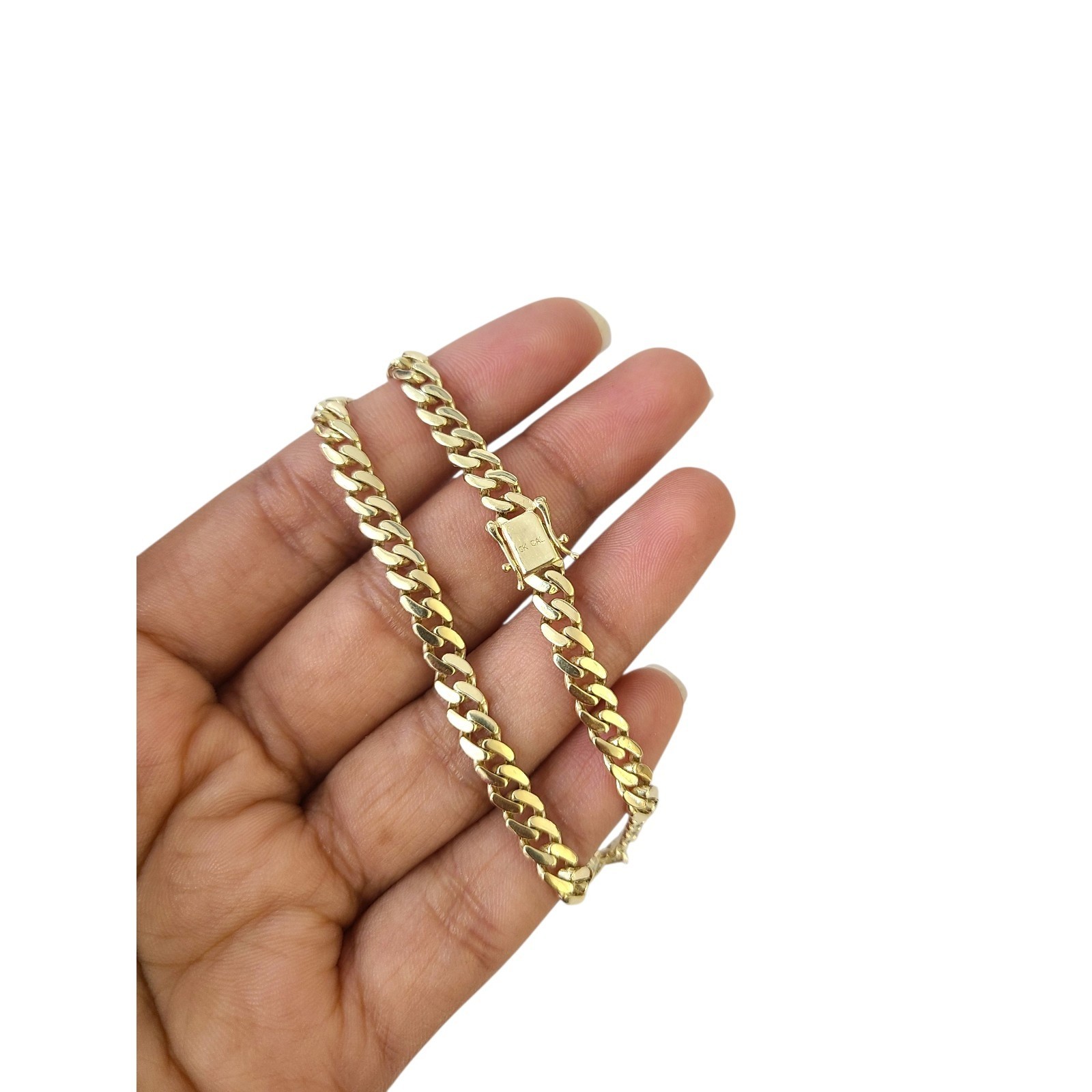 10k Real Gold Miami Cuban Bracelet 5.5mm Link 8″ inch Men Gift Special