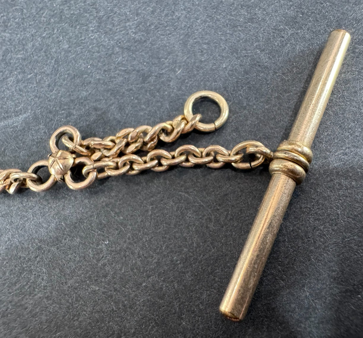 Antique Victorian Era Chain and Fetter Style Gold Filled 10″ Pocket Watch Chain
