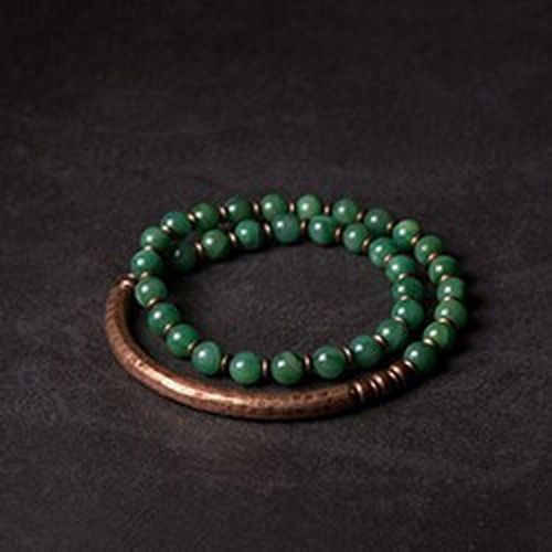15-22cm Retro Red Stone Copper Handcraft Bracelet Fashion Jewelry NEW