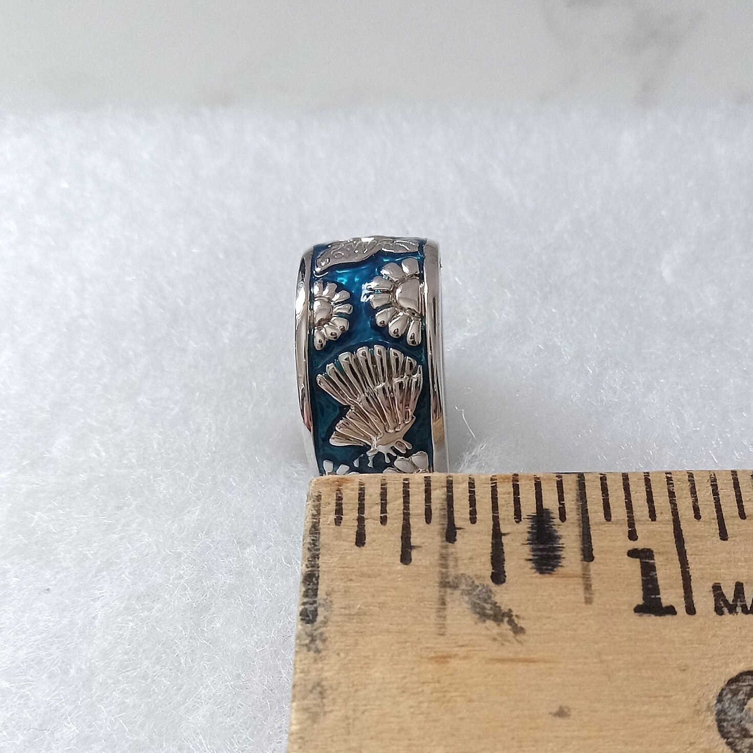 Butterfly Flower .925 Sterling Silver Ring by Peter Stone Fine Jewelry Size 6