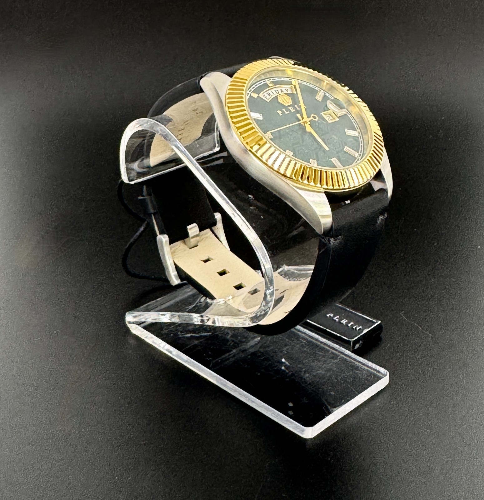 $450 Philipp Plein New Men Date Superlative Gent Watch Gold Stainless PWPVA0124