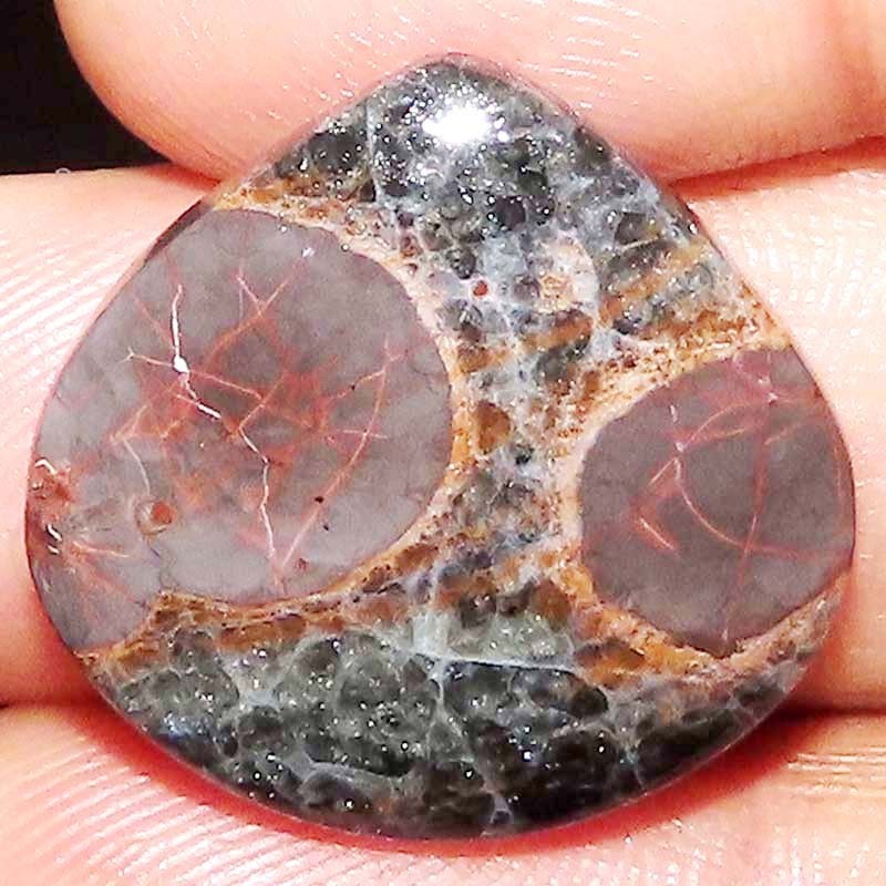 100% Natural Mexican Peanut Obsidian Heart Cabochon Gemstone 24.75 CTs 26x25x5mm