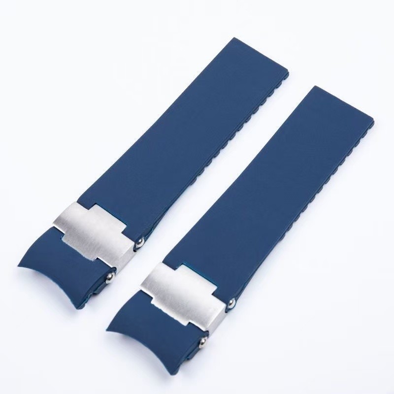 22mm Rubber Strap Fits For Ulysse Nardin Maxi Marine / Diver Silicone Watch Band