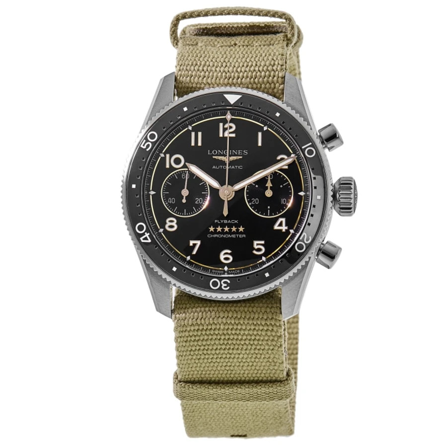 New Longines Spirit Flyback Chronograph Black Dial Men’s Watch L3.821.4.53.9