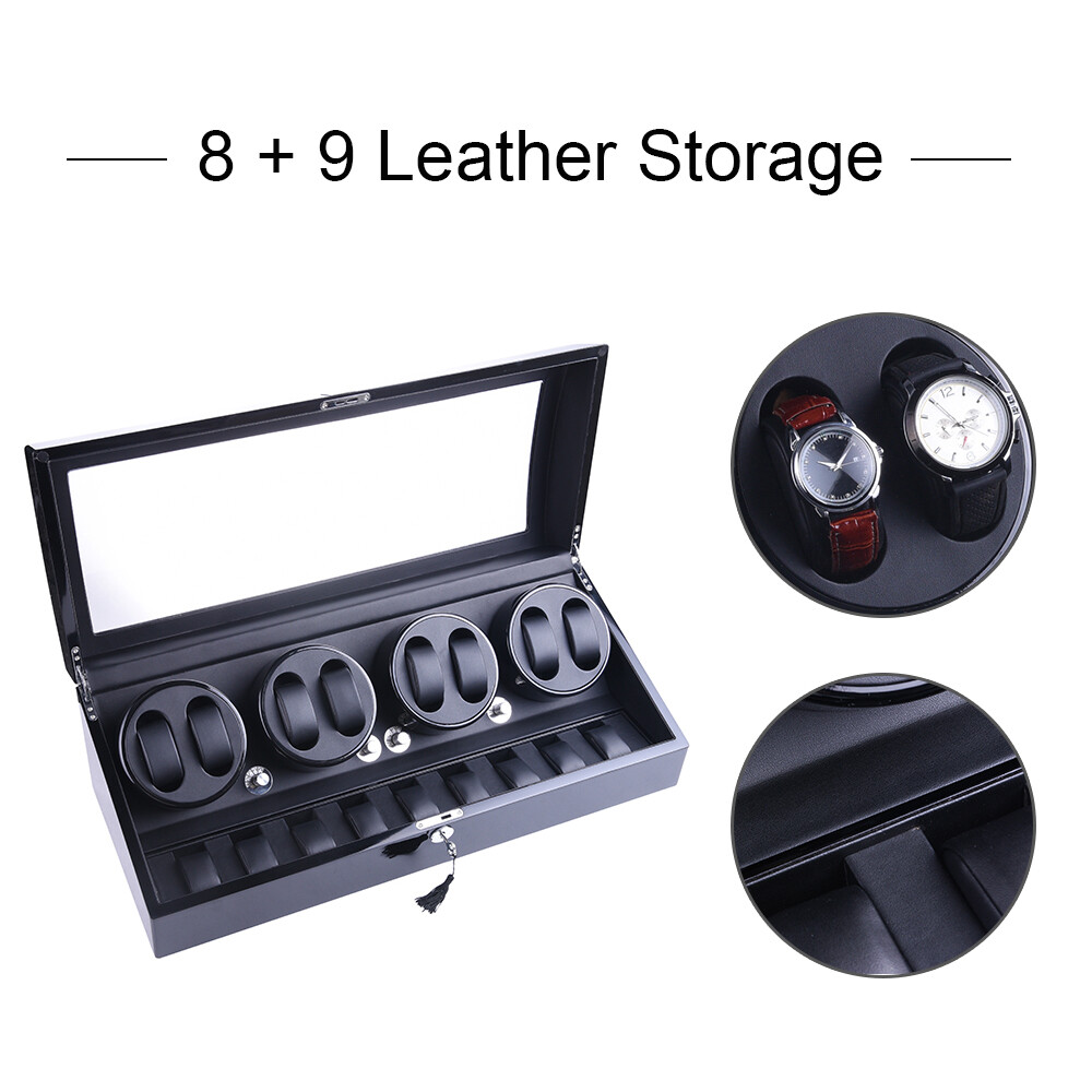 Automatic 6+7/8+9 Watch Winder Storage Display Box With Super Quiet Motors Gift