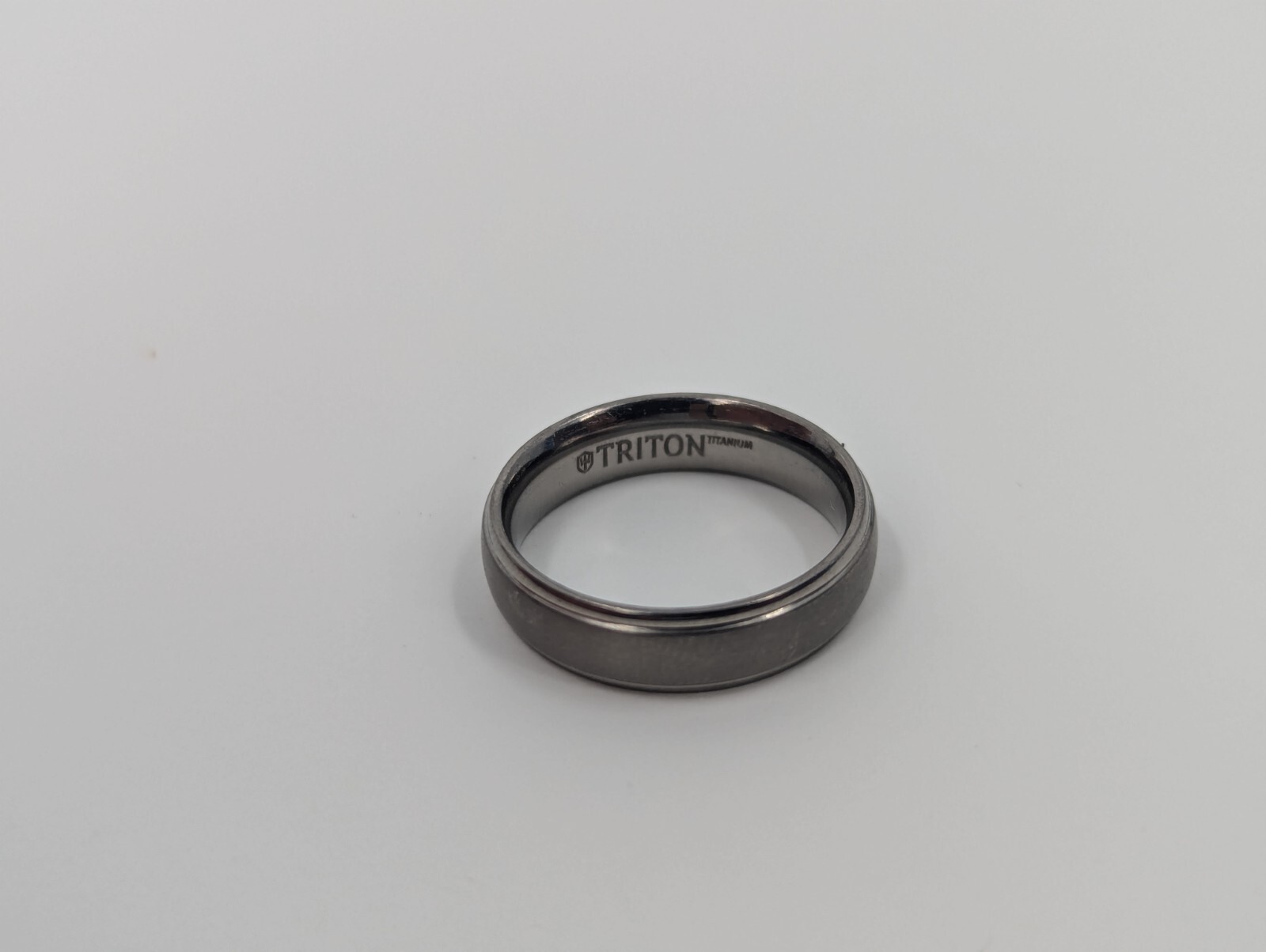 Triton Titanium Wedding Ring 6mm Size 10 Round Hypoallergenic