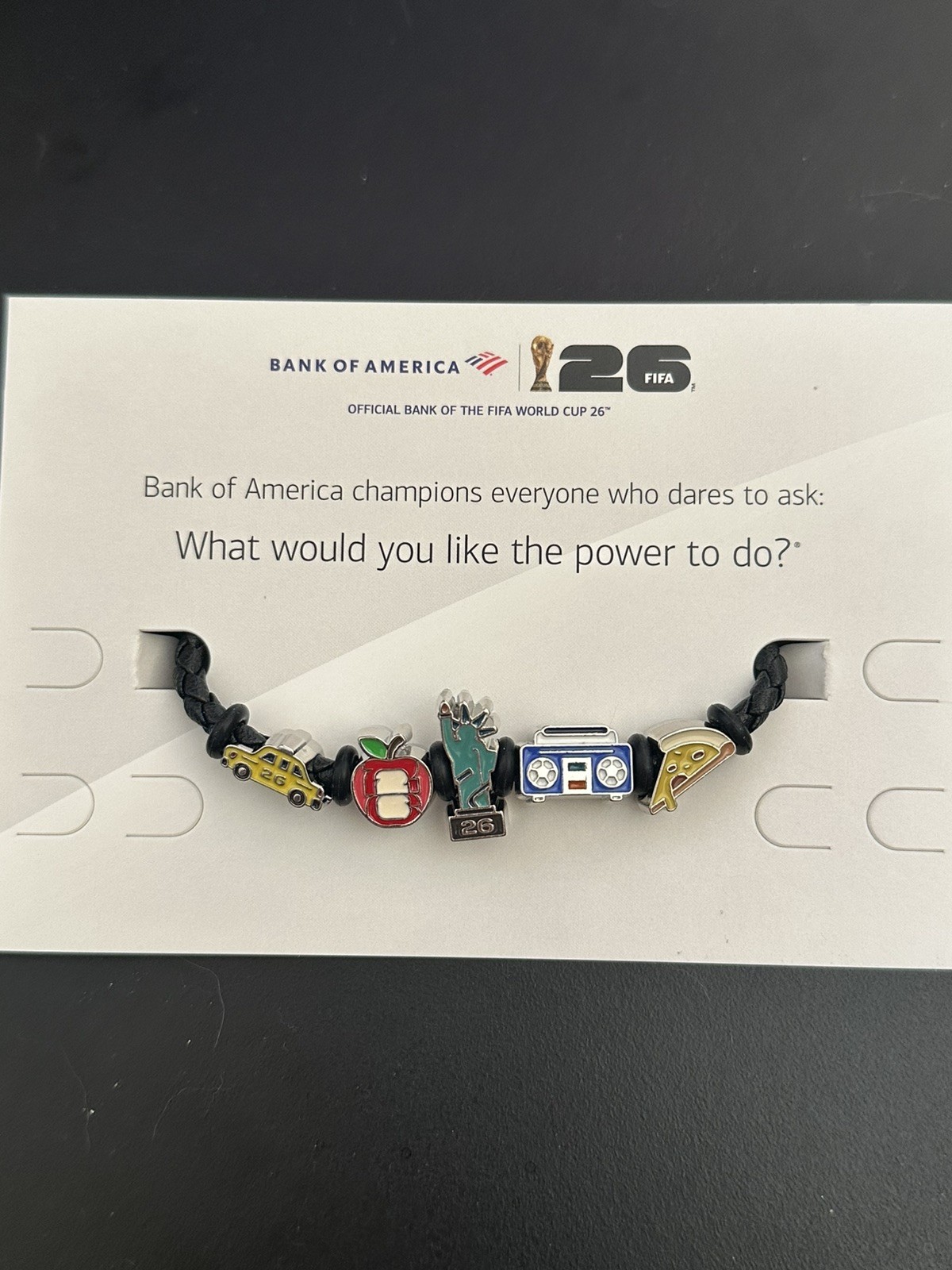 2026 FIFA World Cup Bank of America Charm Bracelet New York City Exclusive
