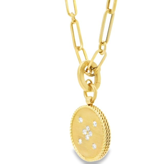 Roberto Coin Venetian Princess 18K Yellow Gold Diamond Necklace