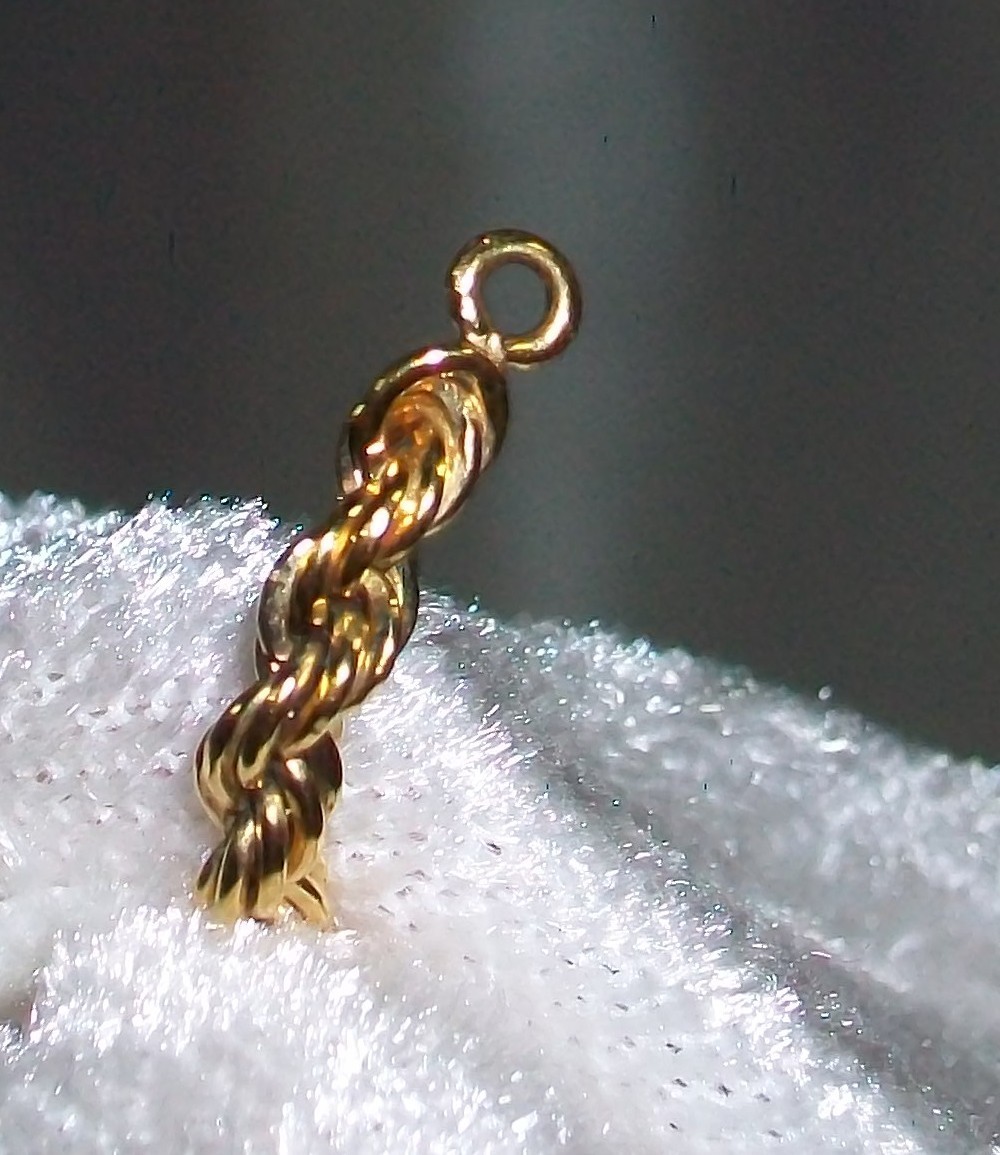 Vintage 1/20 12 Karat Yellow Gold Filled Twisted Rope Chain Bracelet