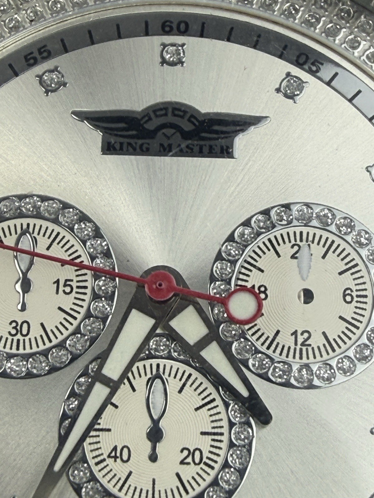 King Master GENUINE Diamond Watch FOR PARTS OR REPAIR
