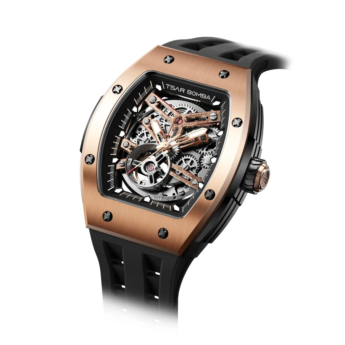 Tsar Bomba Elemental-Automatic Rose Gold Men’s Watch TB8228A-04