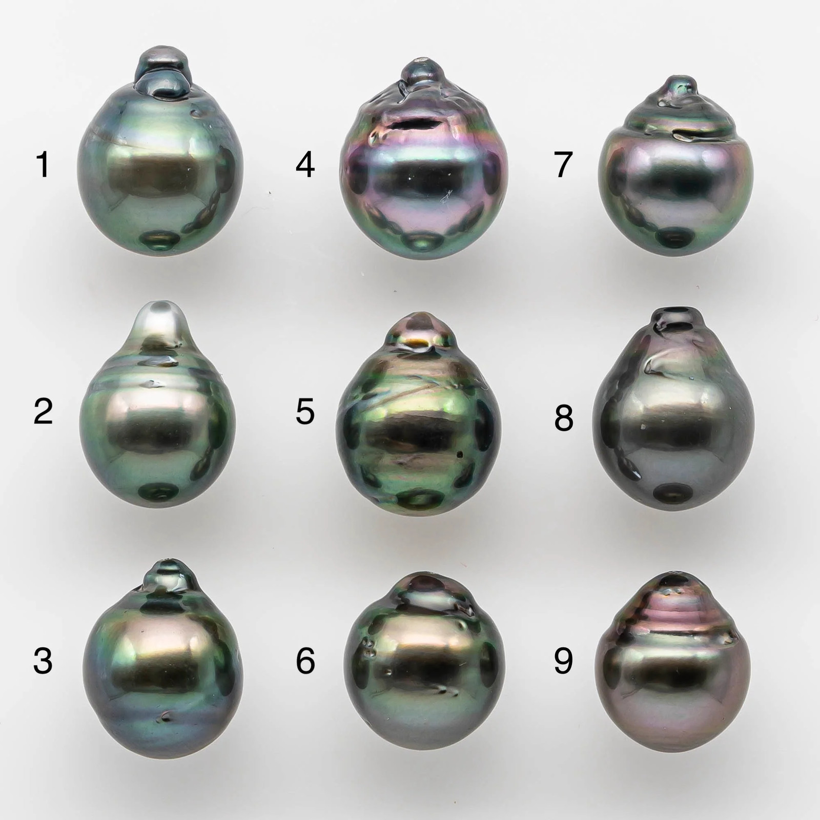 11-12mm Tahitian Pearl Baroque Teardrop Shape in Undrilled Loose Single Piece H
