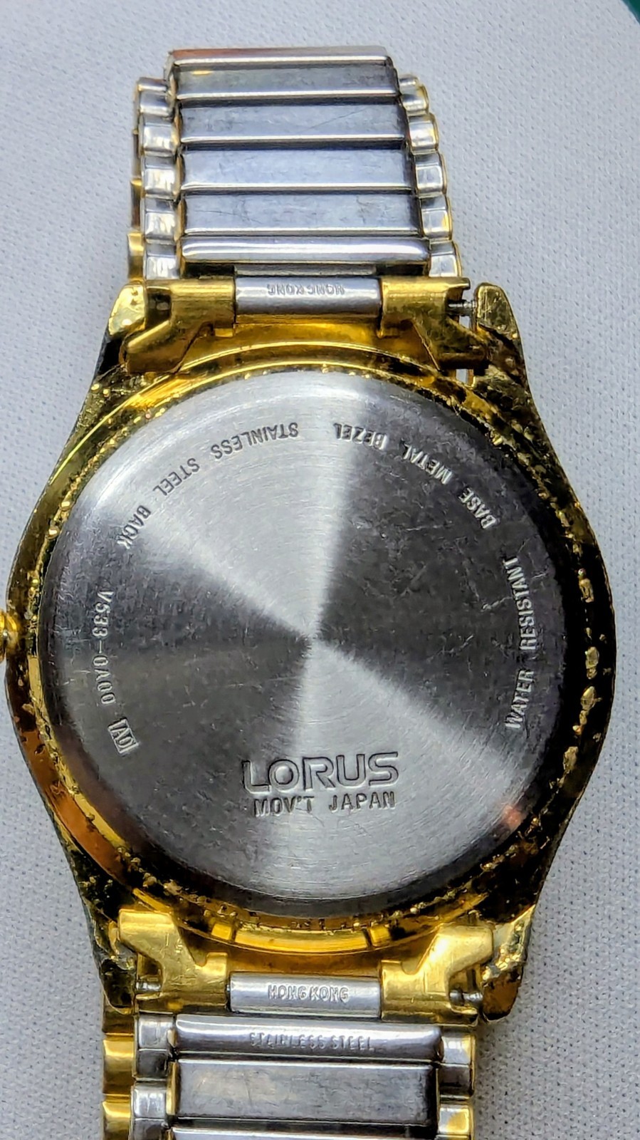 Nostalgic ’80s Lorus Gold Plate Dress. Original Stretch B’let, Runs/Looks Great.