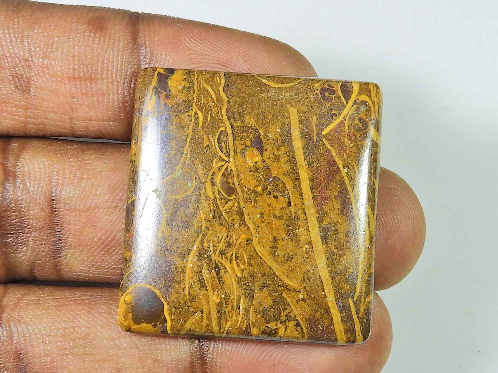 Natural Fruit Jasper Octagon Cabochon Jewerly Making Loose Gemstone 32-34MM z663