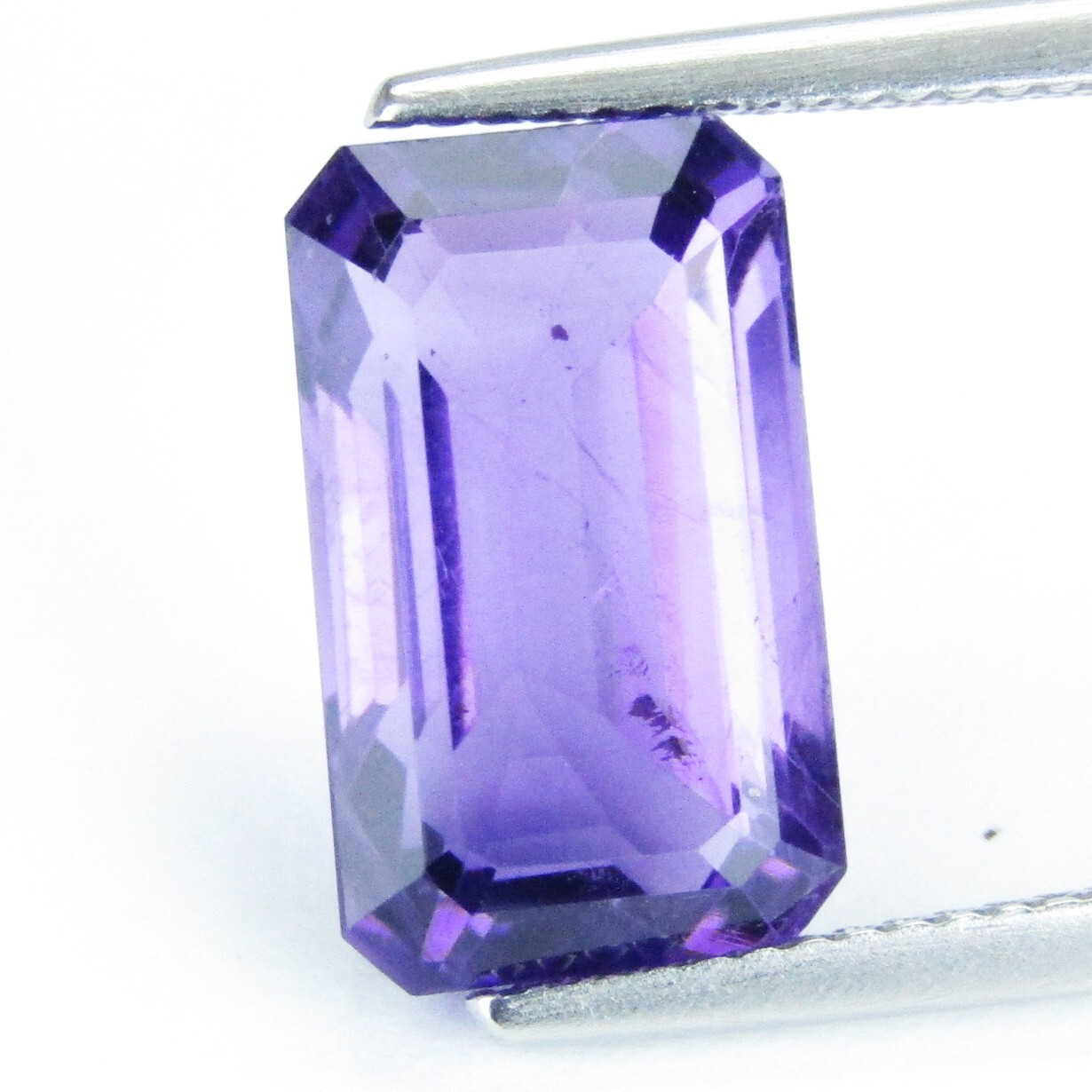 6.97Cts Genuine 100% Natural Amethyst Emerald Cut Loose Gemstone