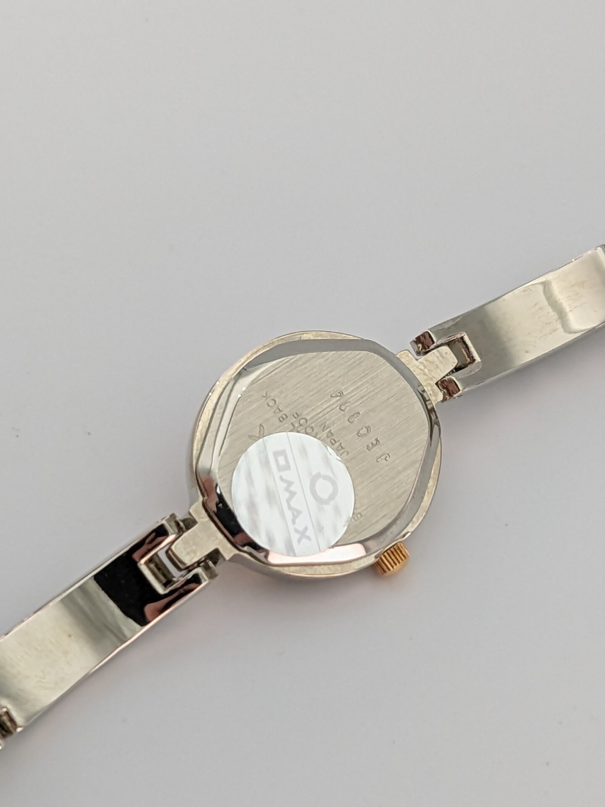 Ladies Watch Omax Japan Two Tone Crystal Dress Formal 7″