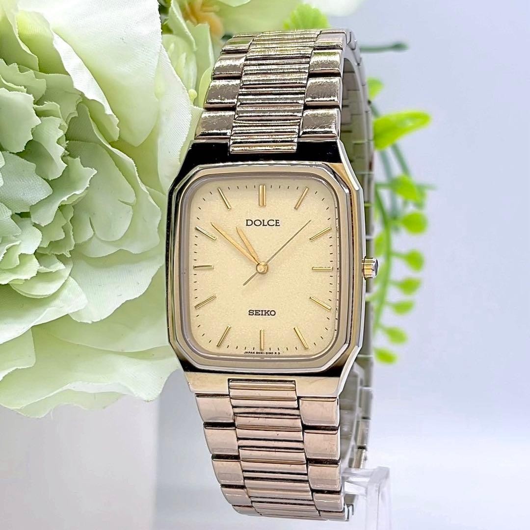SEIKO Dolce Tungsten 8N41 5140 Quartz Wristwatch From Japan
