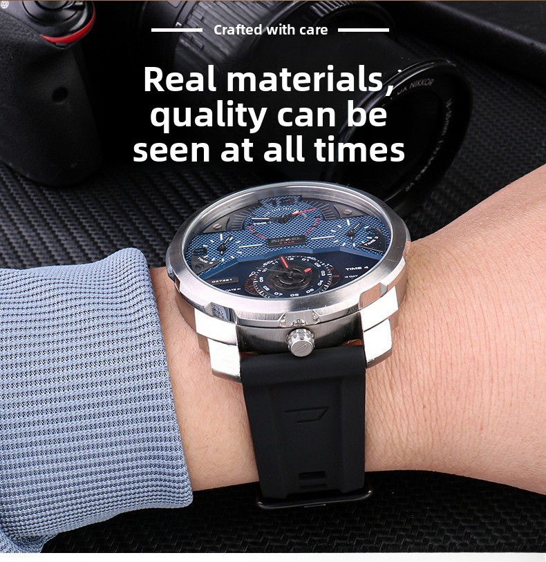 For Diesel DZ4318/4323/4283/4476 Waterproof Silicone Mens Watch Strap 24 26 28mm