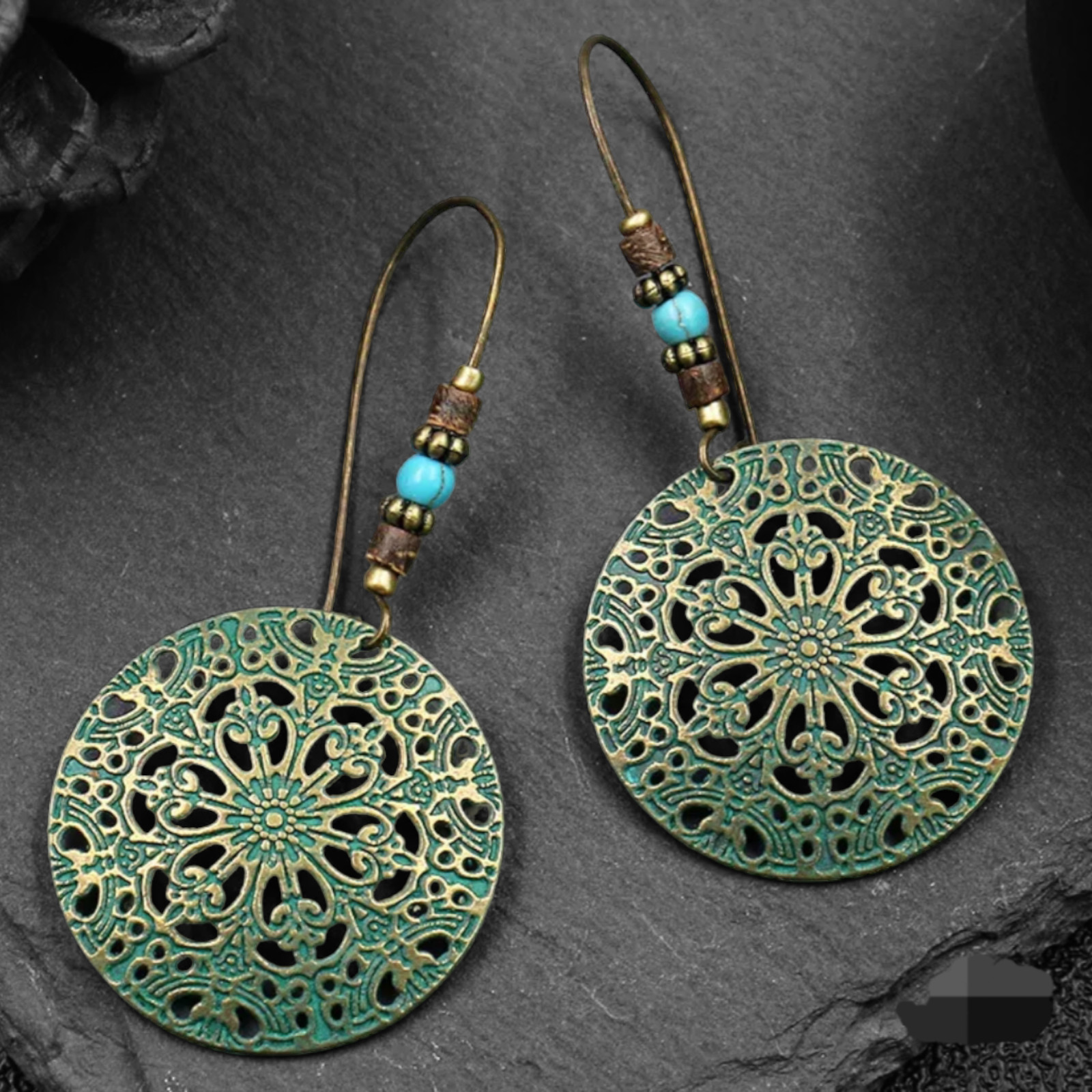 Vintage Boho Style Antique Finish Dangle Drop Earrings For Women Fashion Jewelry