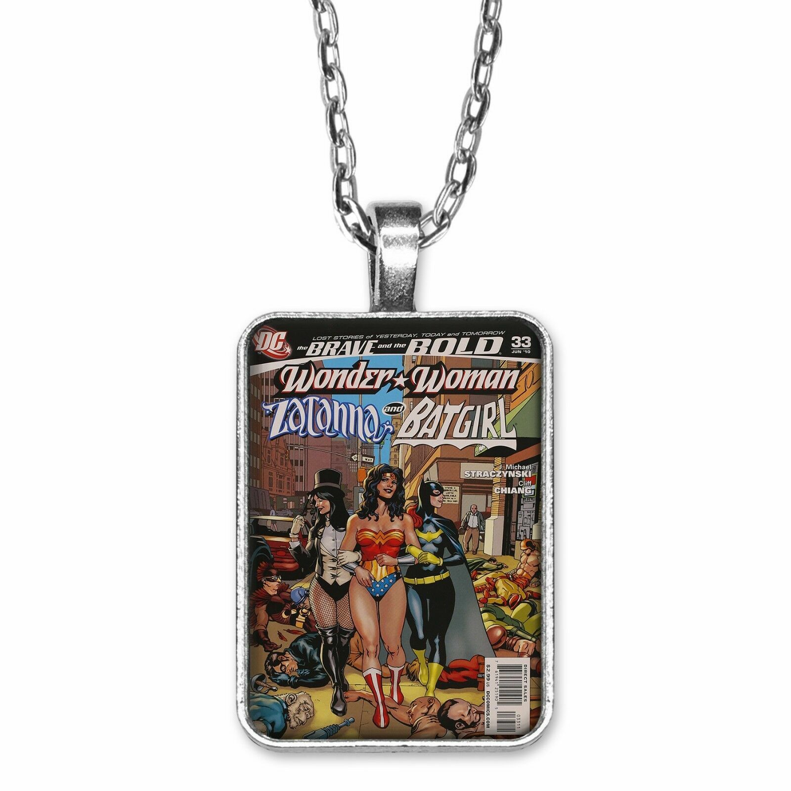 The Brave & The Bold #33 Cover Key Ring or Necklace Wonder Woman Batgirl Zatanna