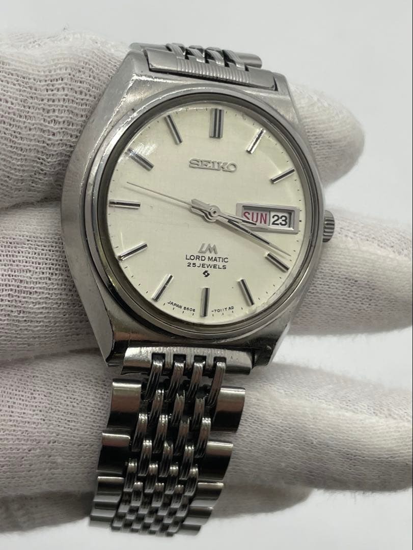 Seiko Lord Matic Automatic Watch LM 5606 7010 Dress Mens Japan Pre-Owned