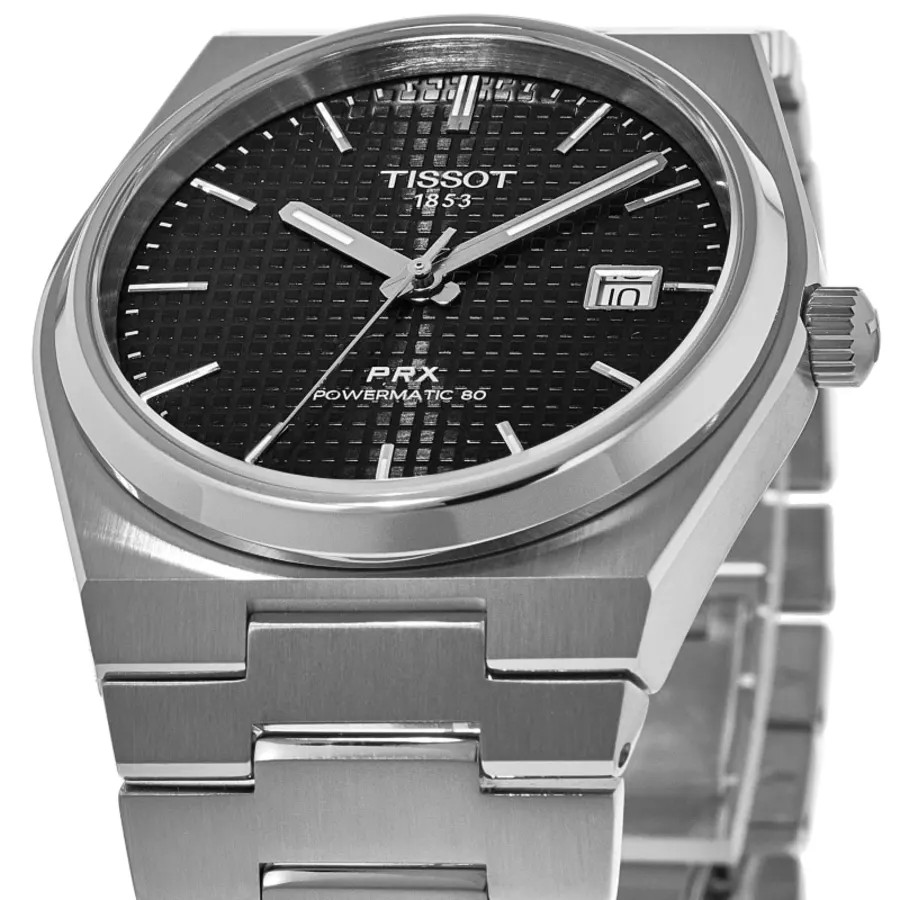 New Tissot PRX Powermatic 80 Black Dial Steel Men’s Watch T137.407.11.051.00