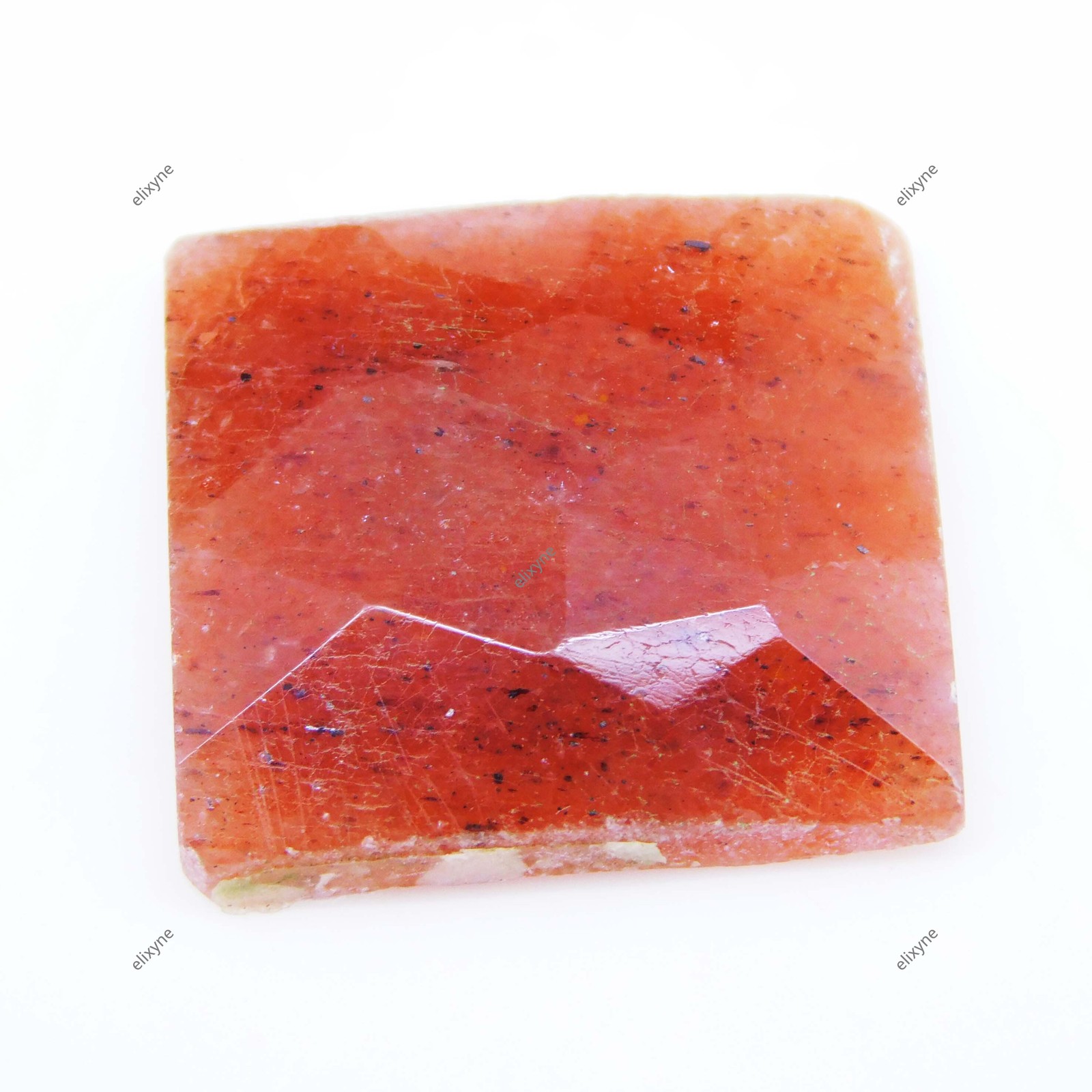 22.65 Ct Natural Sunstone Fancy Cut Glittering Faceted Loose Gemstone